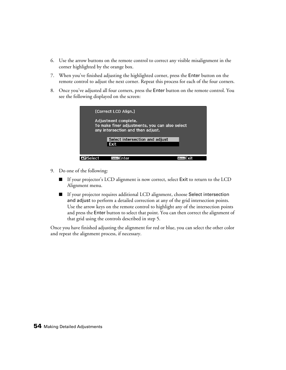 Epson POWERLITE 5010E User Manual | Page 54 / 86