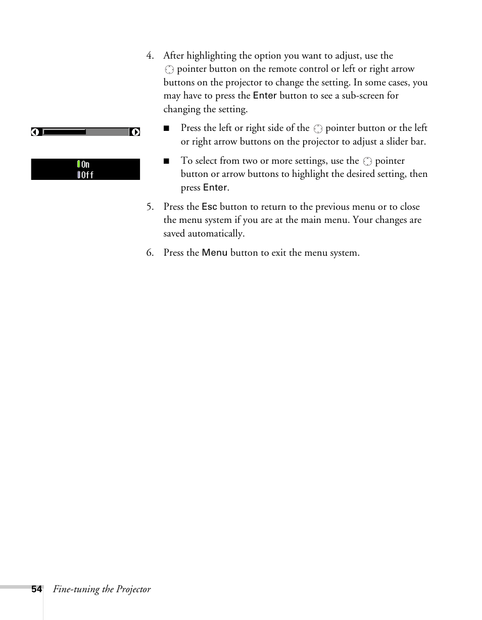 Epson 62c/82c User Manual | Page 54 / 113