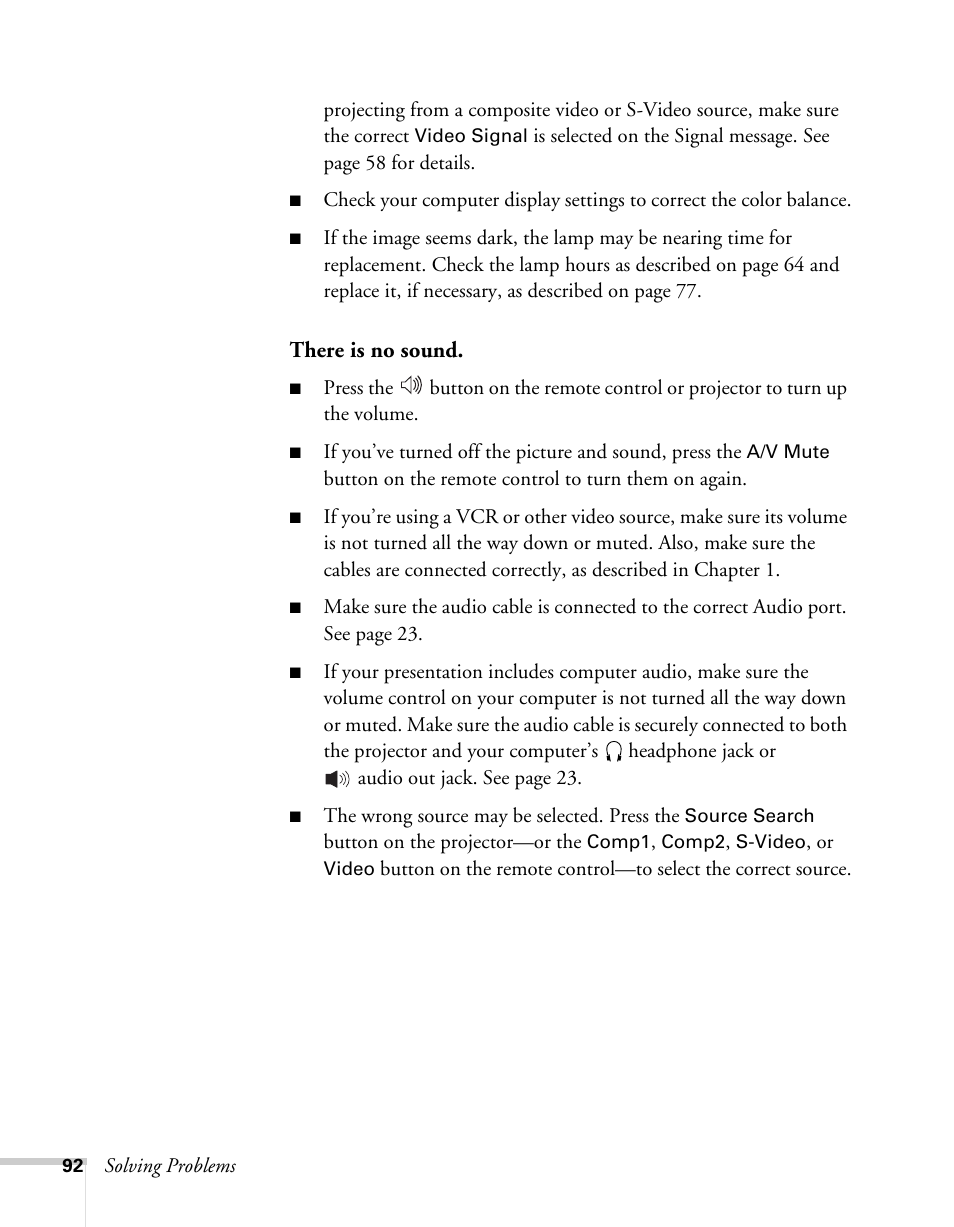 Epson 62c/82c User Manual | Page 92 / 113