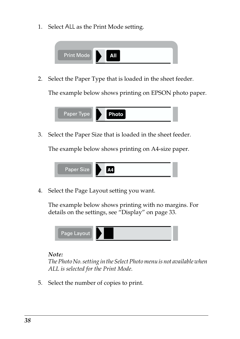 Epson 925 User Manual | Page 44 / 112