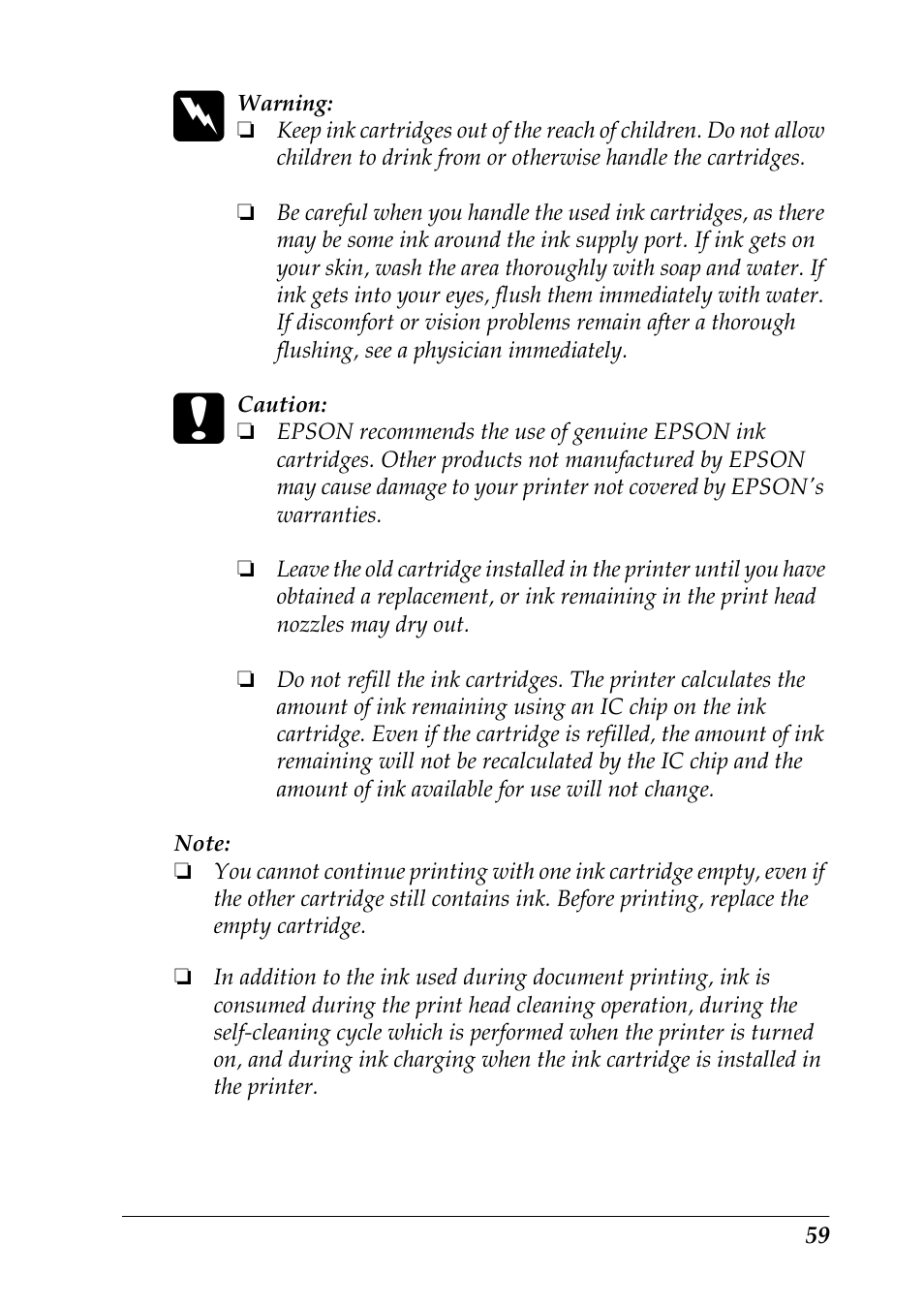 Epson 925 User Manual | Page 65 / 112