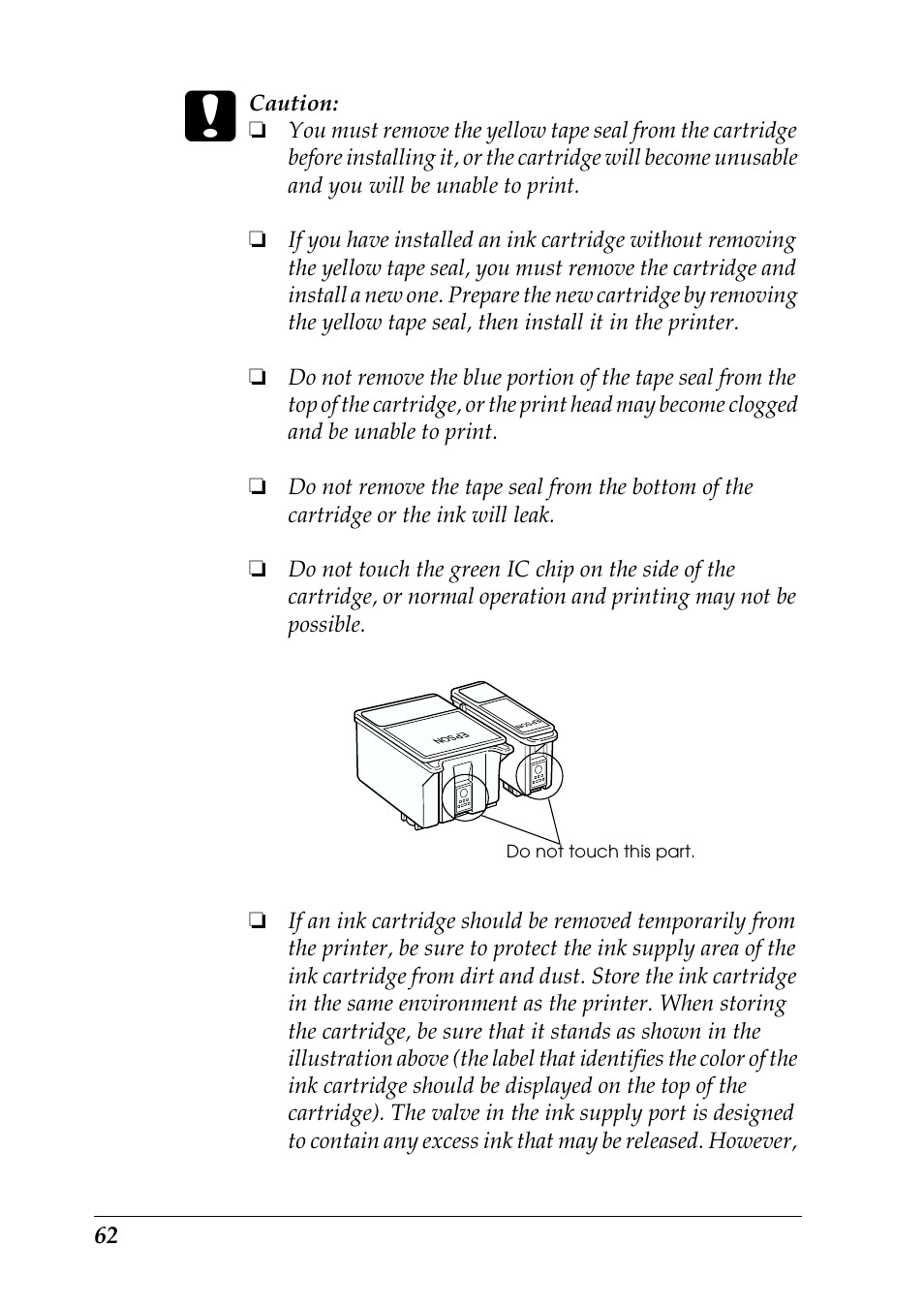 Epson 925 User Manual | Page 68 / 112