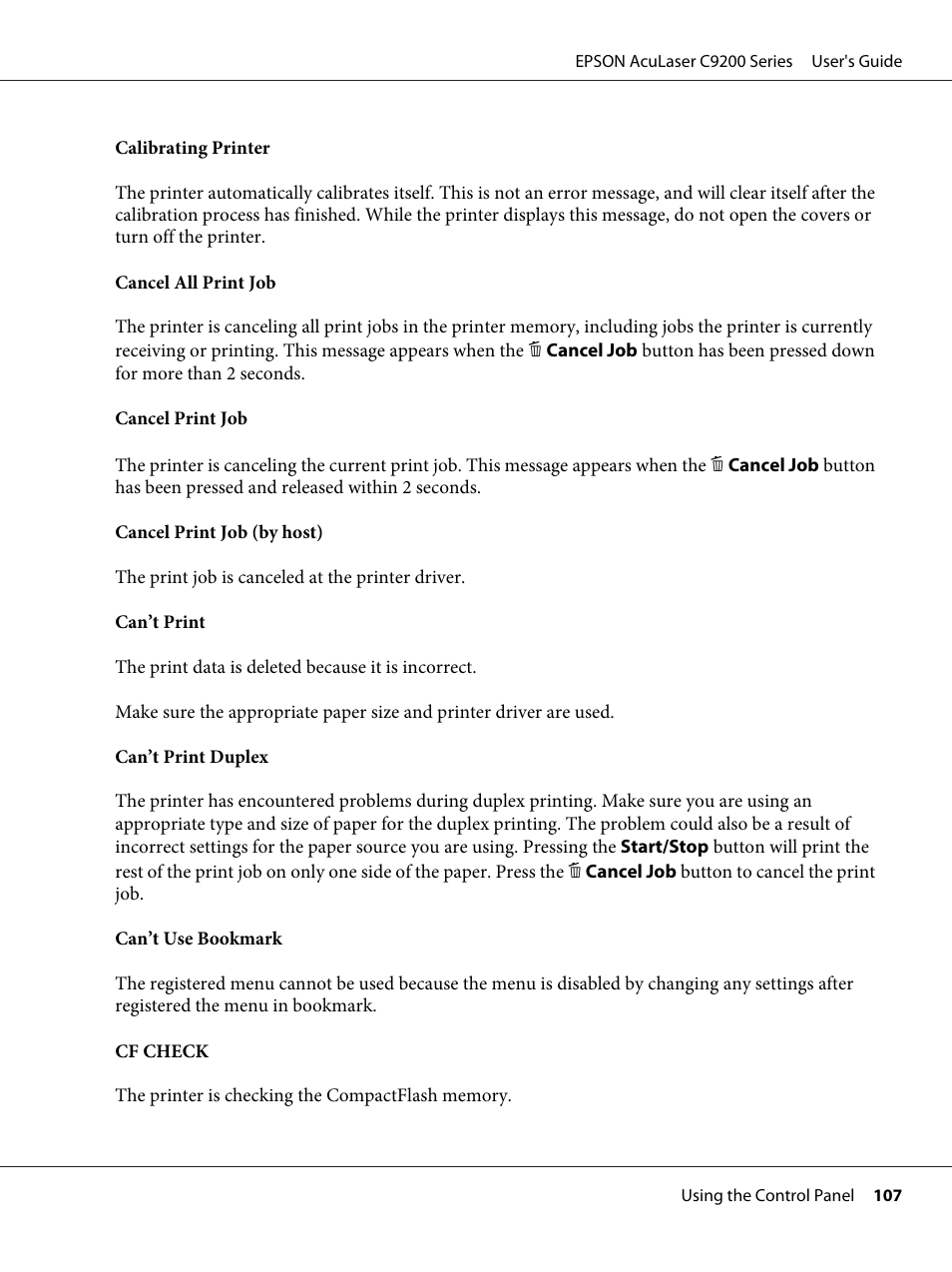 Epson AcuLaser C9200 Series User Manual | Page 107 / 271