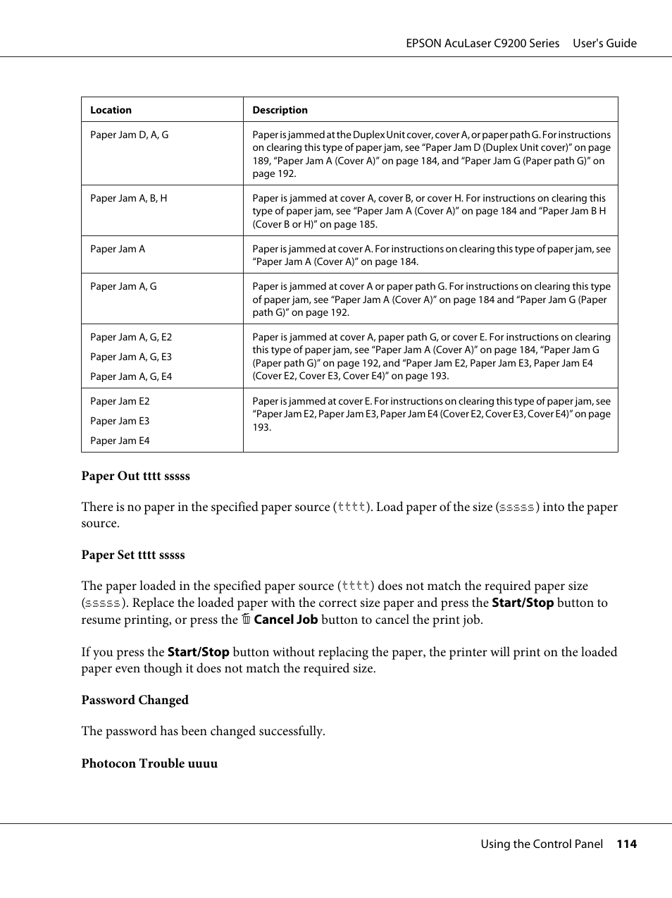 Epson AcuLaser C9200 Series User Manual | Page 114 / 271