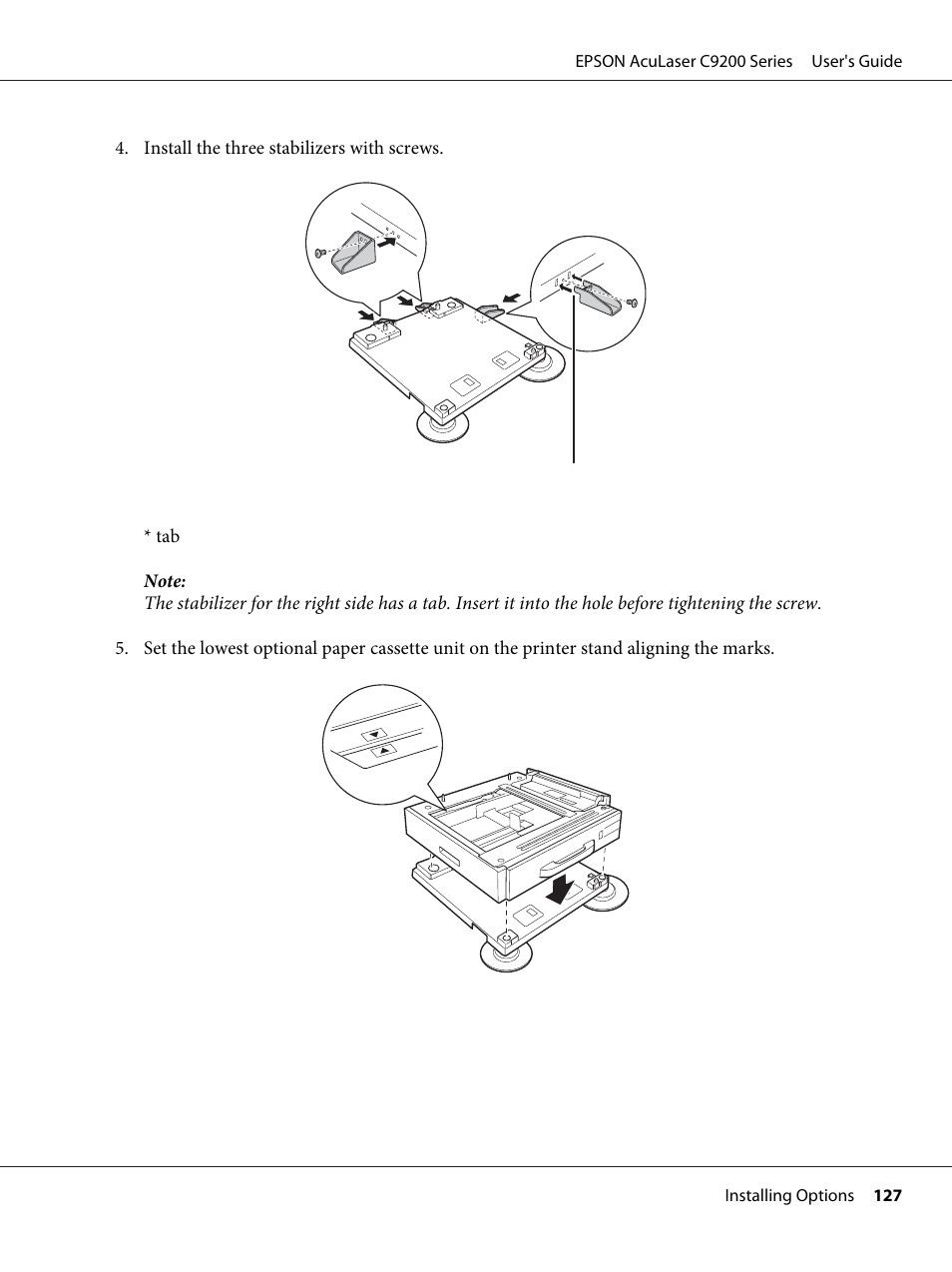 Epson AcuLaser C9200 Series User Manual | Page 127 / 271
