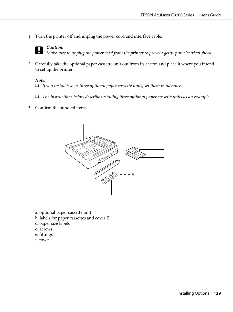 Epson AcuLaser C9200 Series User Manual | Page 129 / 271