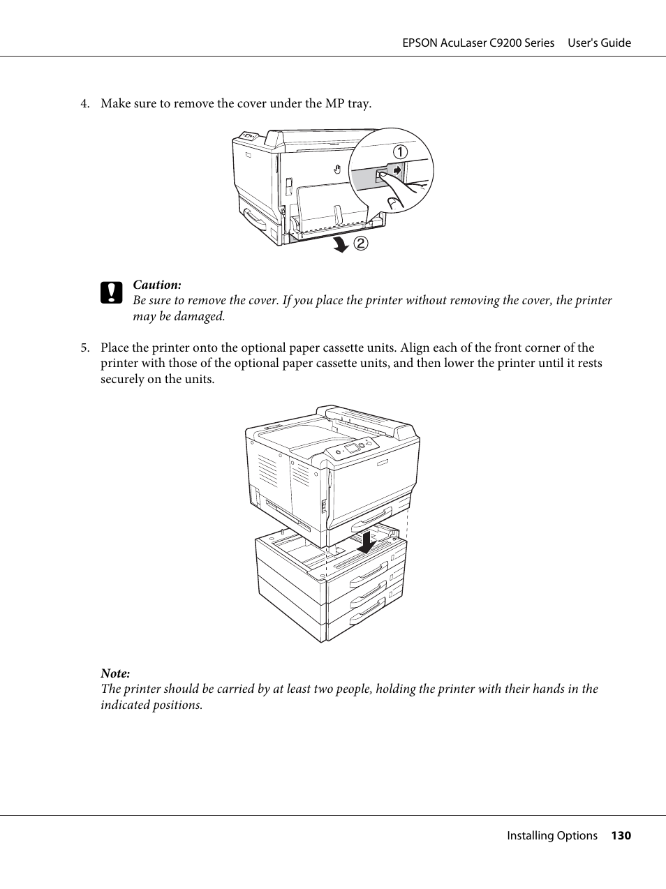 Epson AcuLaser C9200 Series User Manual | Page 130 / 271