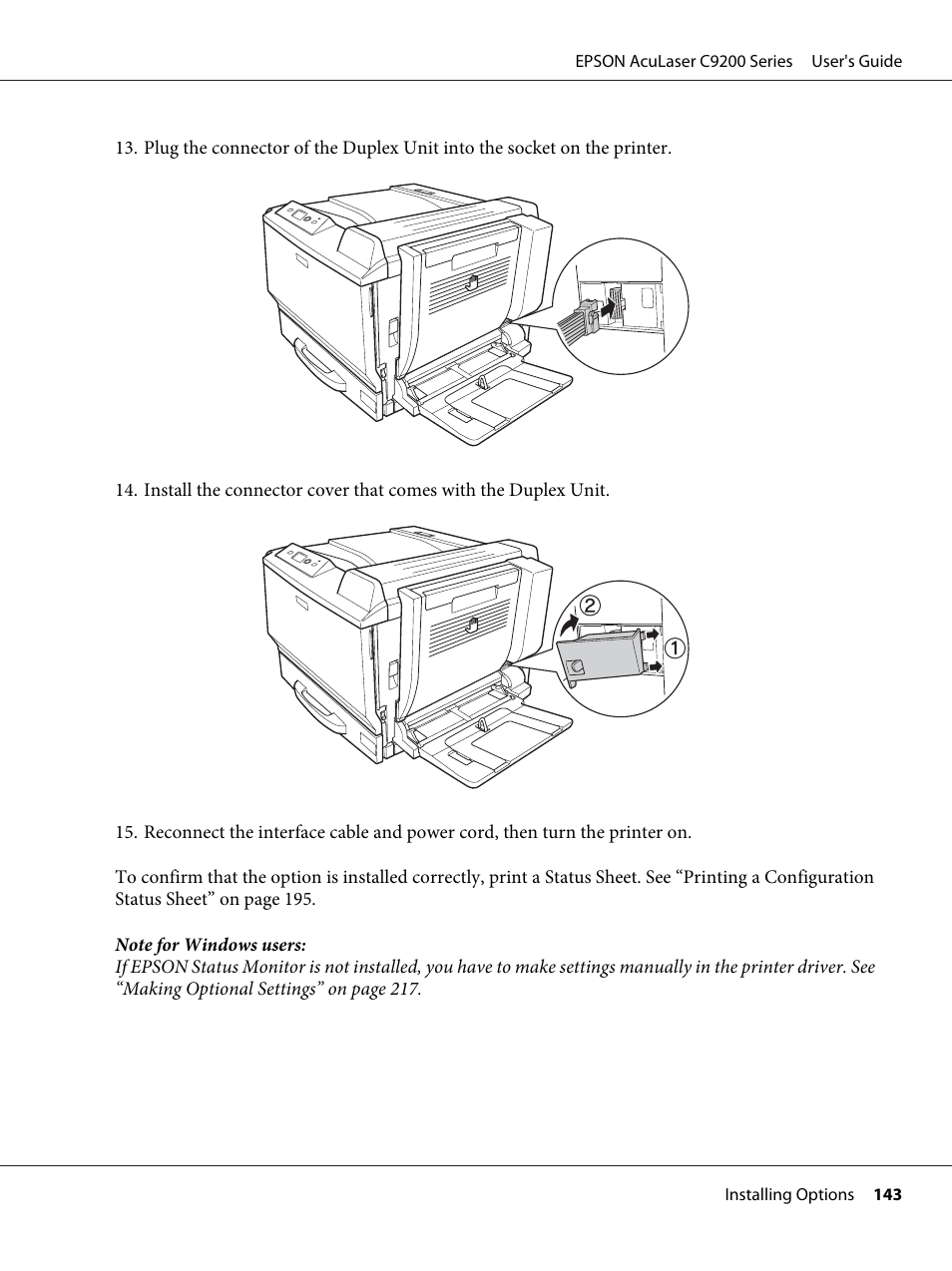 Epson AcuLaser C9200 Series User Manual | Page 143 / 271