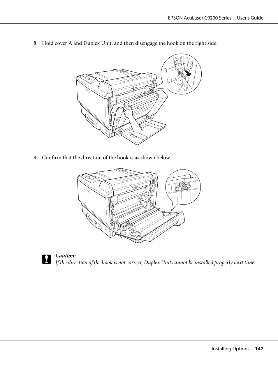 Epson AcuLaser C9200 Series User Manual | Page 147 / 271