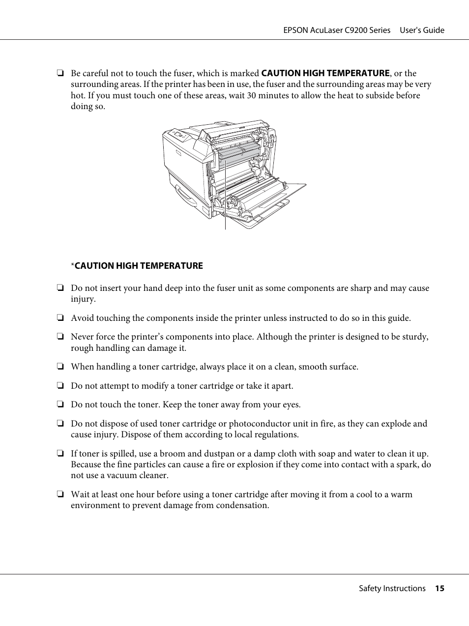 Epson AcuLaser C9200 Series User Manual | Page 15 / 271