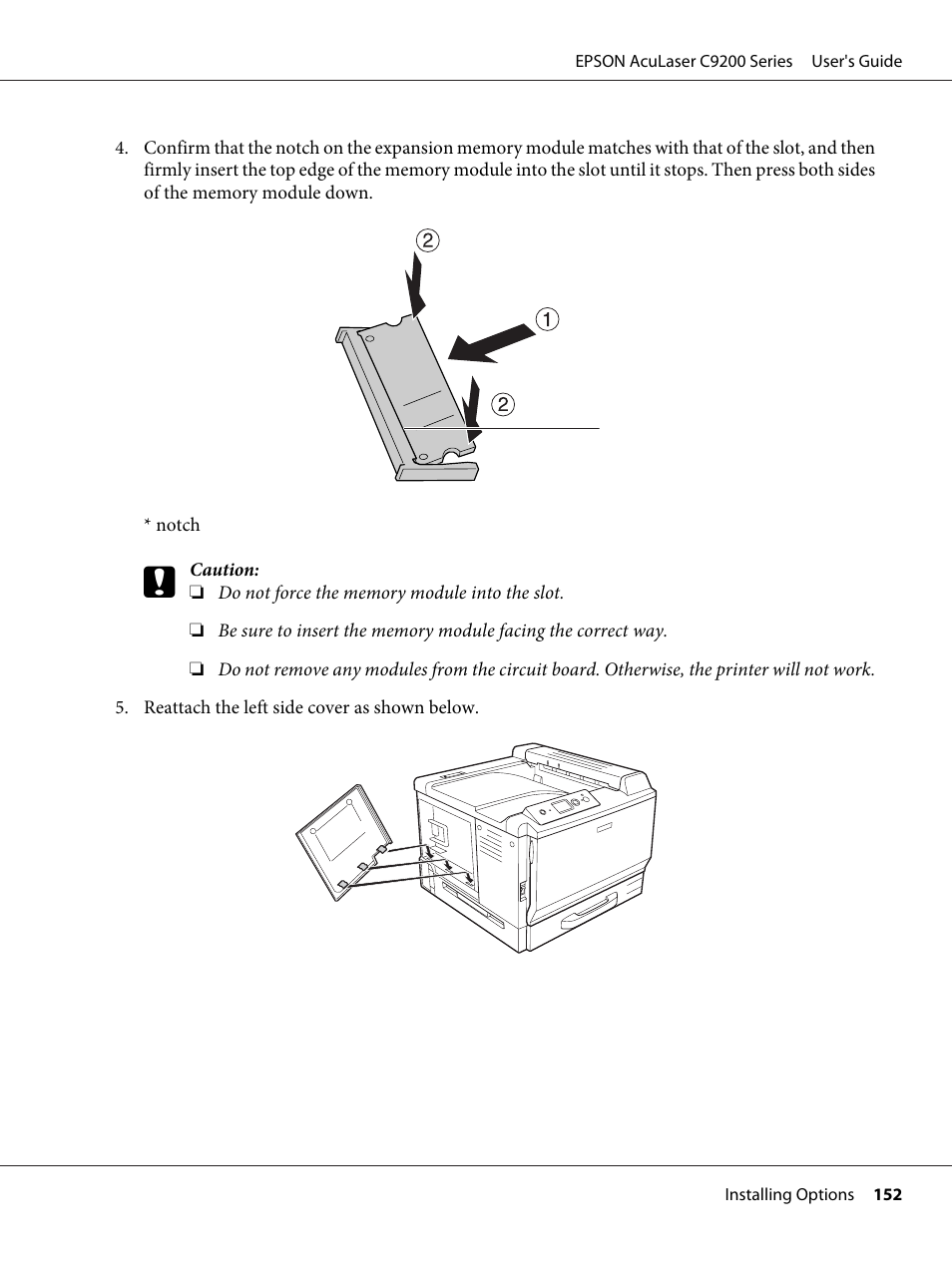 Epson AcuLaser C9200 Series User Manual | Page 152 / 271