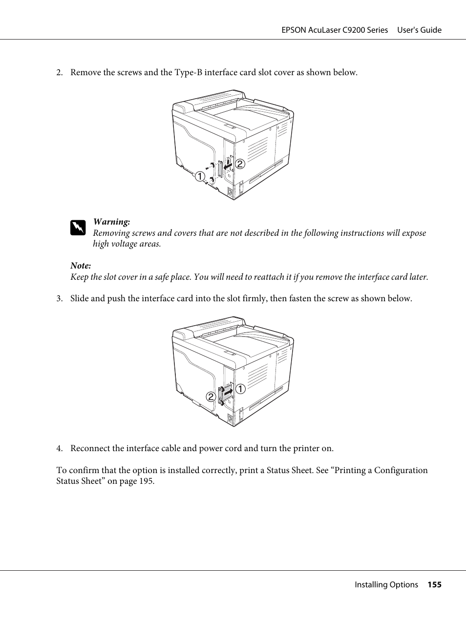 Epson AcuLaser C9200 Series User Manual | Page 155 / 271