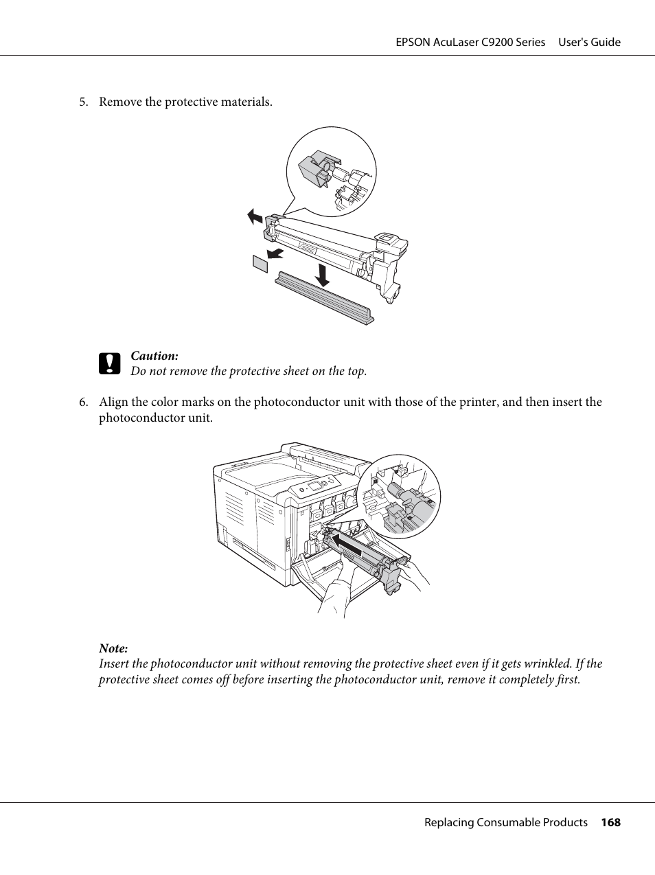 Epson AcuLaser C9200 Series User Manual | Page 168 / 271