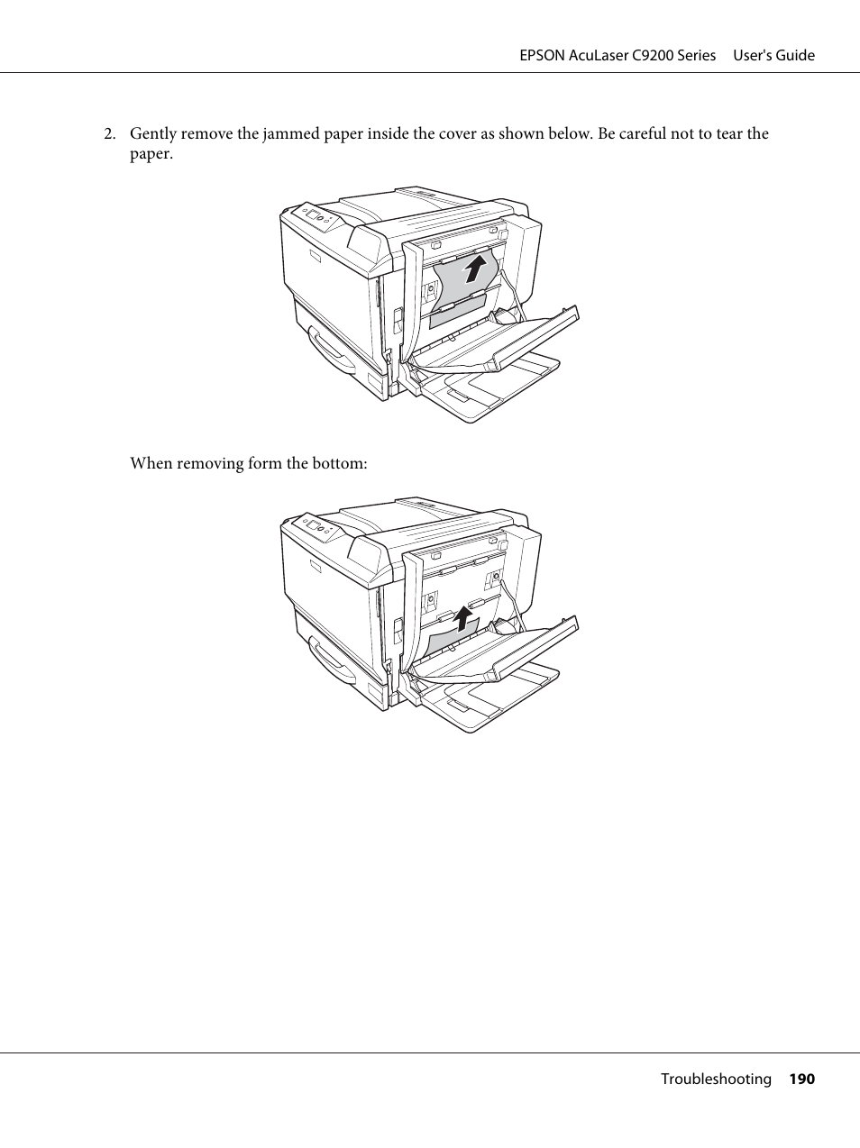 Epson AcuLaser C9200 Series User Manual | Page 190 / 271