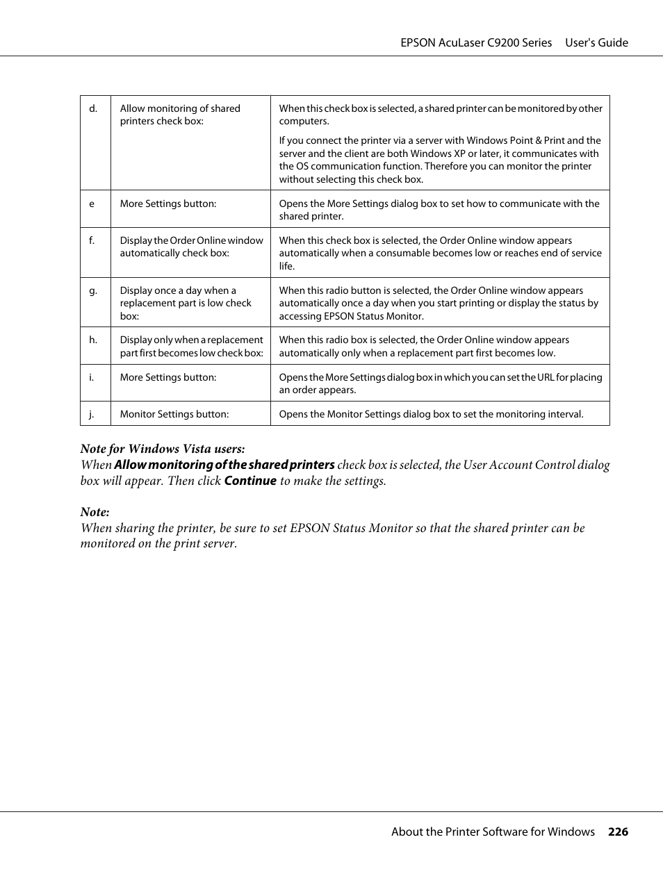 Epson AcuLaser C9200 Series User Manual | Page 226 / 271