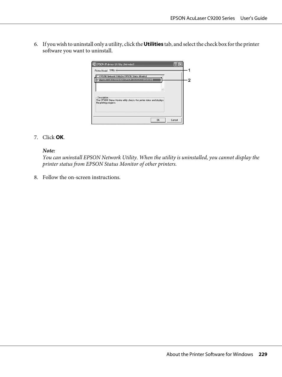 Epson AcuLaser C9200 Series User Manual | Page 229 / 271