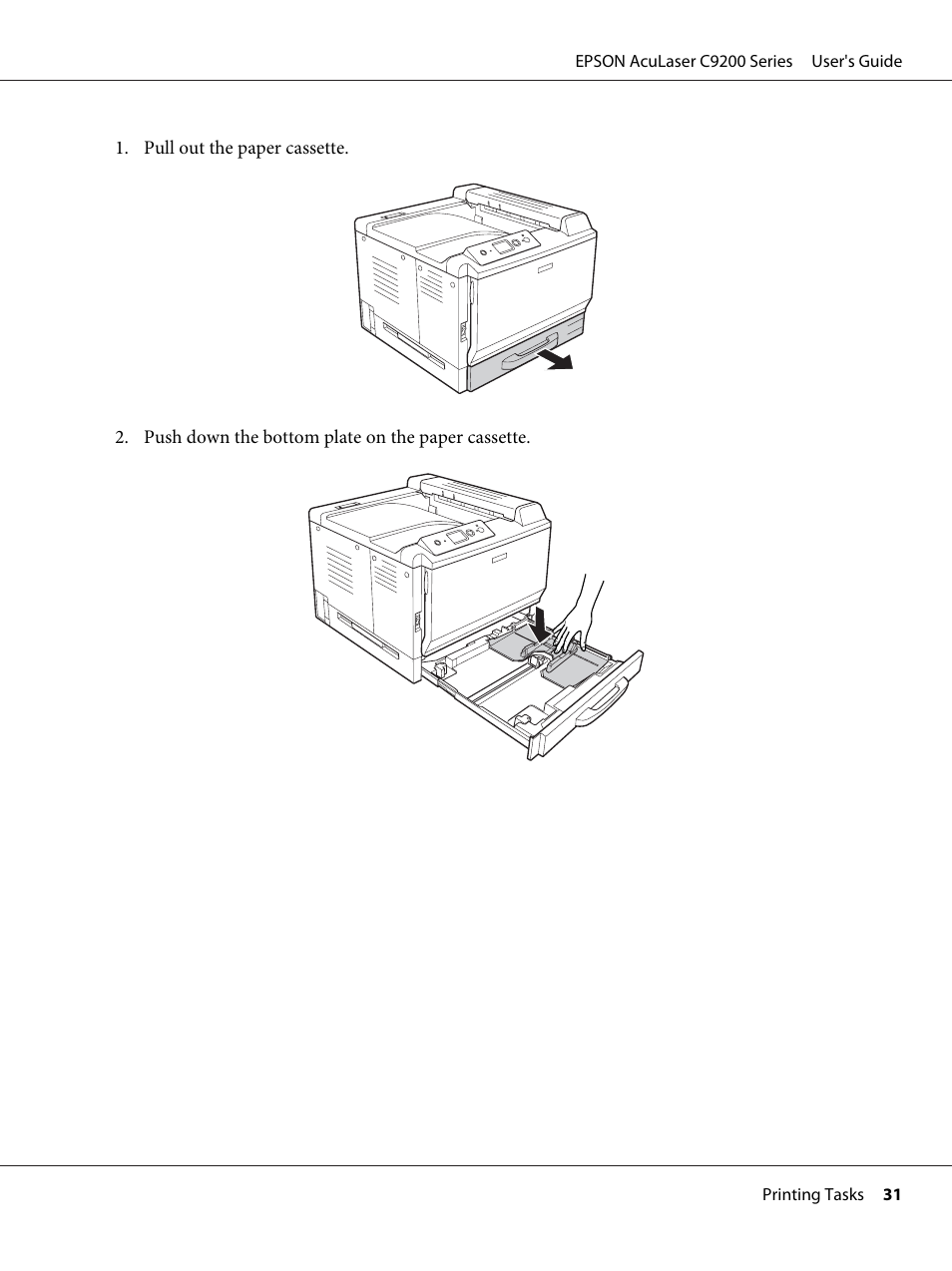 Epson AcuLaser C9200 Series User Manual | Page 31 / 271