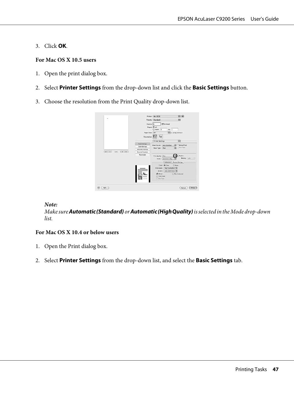 Epson AcuLaser C9200 Series User Manual | Page 47 / 271