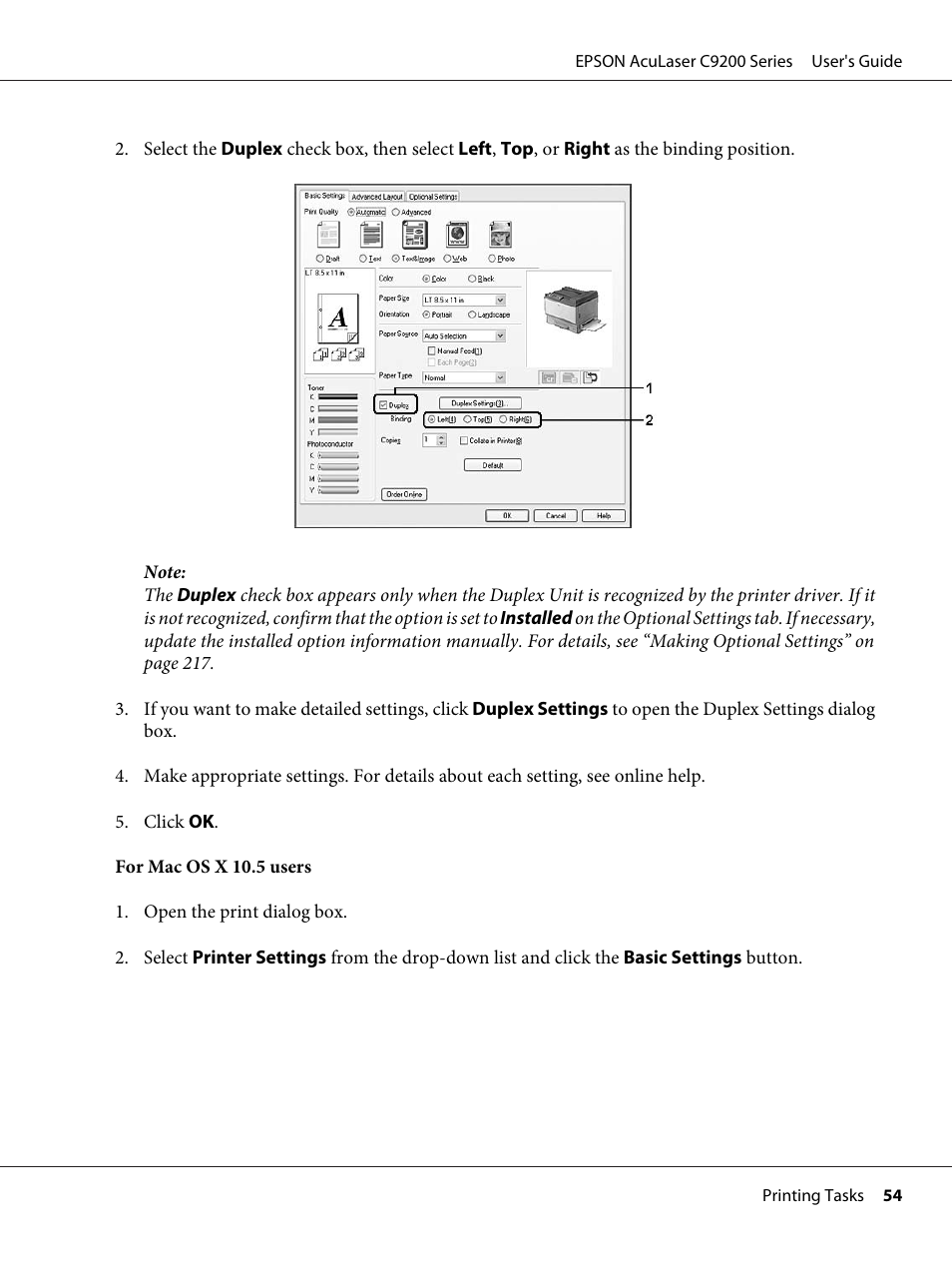 Epson AcuLaser C9200 Series User Manual | Page 54 / 271