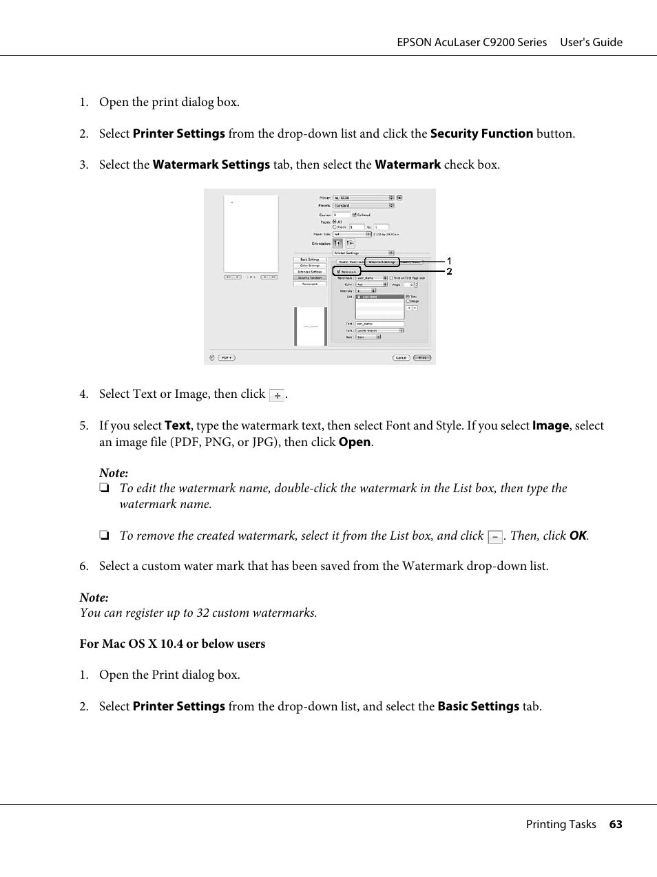 Epson AcuLaser C9200 Series User Manual | Page 63 / 271