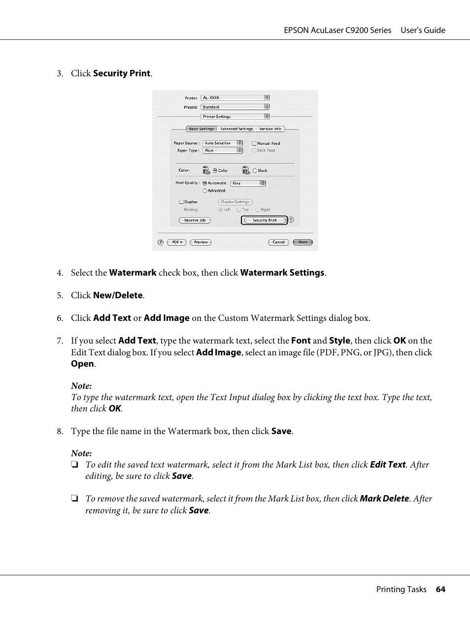 Epson AcuLaser C9200 Series User Manual | Page 64 / 271
