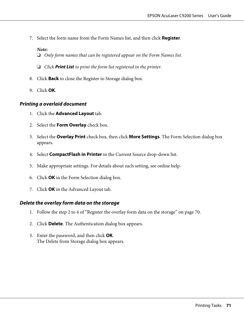 Epson AcuLaser C9200 Series User Manual | Page 71 / 271