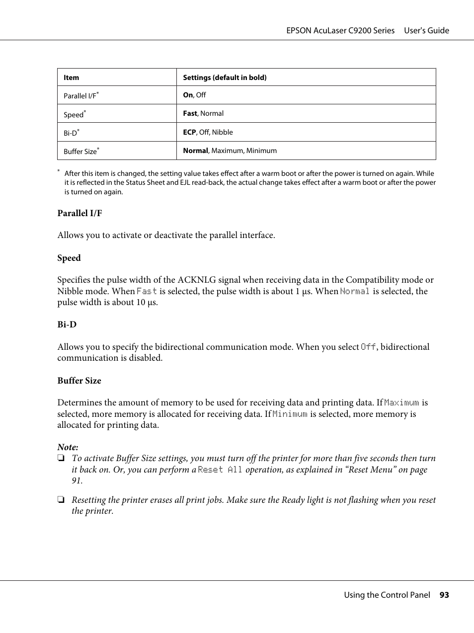 Epson AcuLaser C9200 Series User Manual | Page 93 / 271