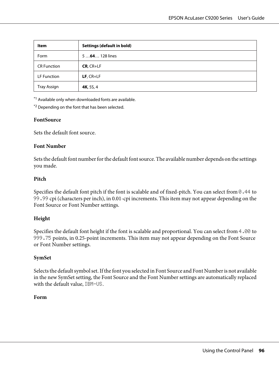 Epson AcuLaser C9200 Series User Manual | Page 96 / 271