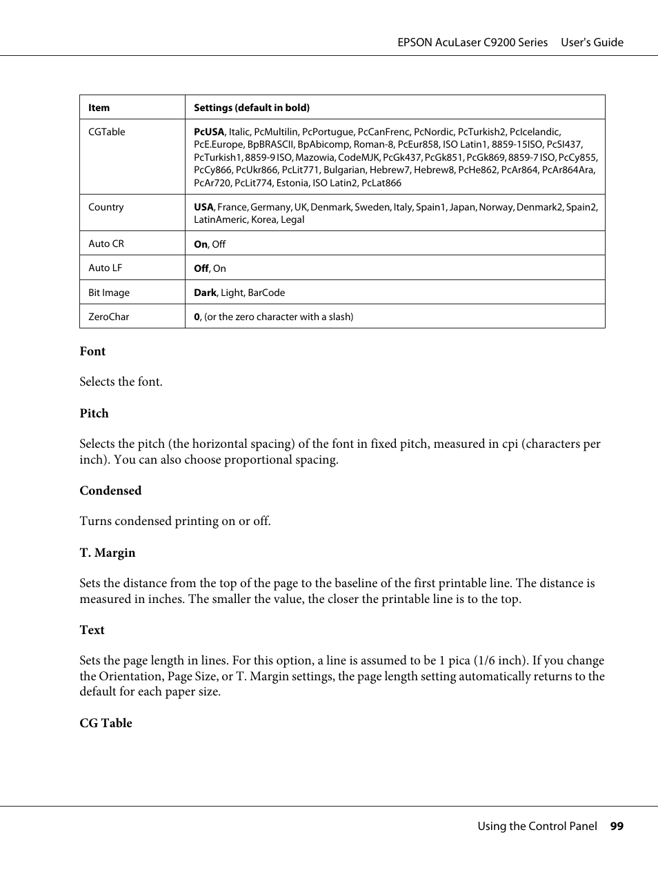 Epson AcuLaser C9200 Series User Manual | Page 99 / 271