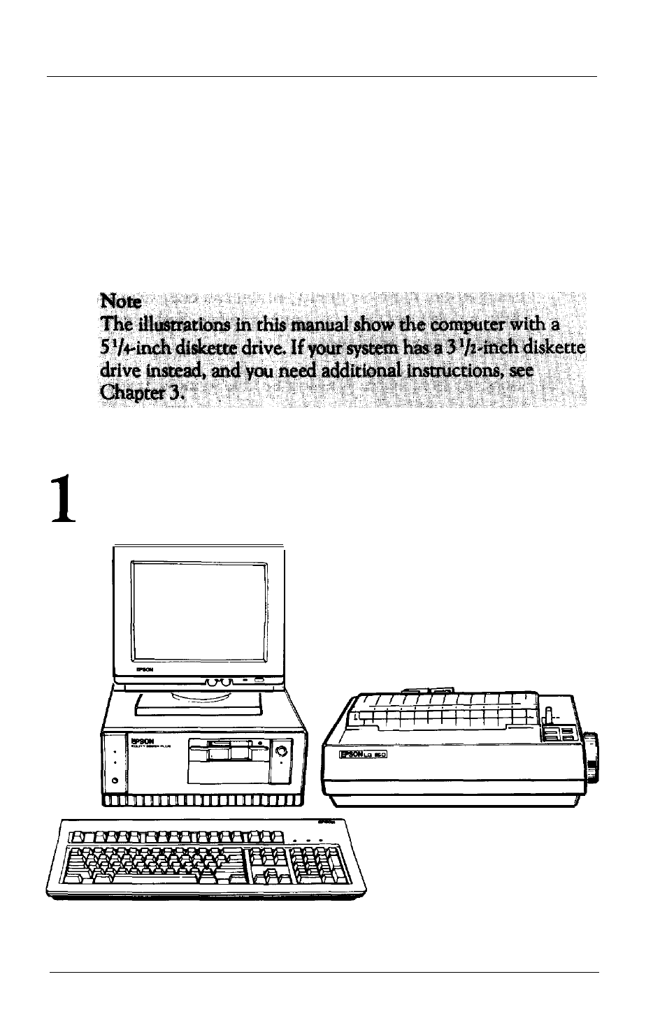 Chap 1-setting up your system, Choosing a location, Setting up your system | Chapter 1 | Epson 3865X Plus User Manual | Page 18 / 337