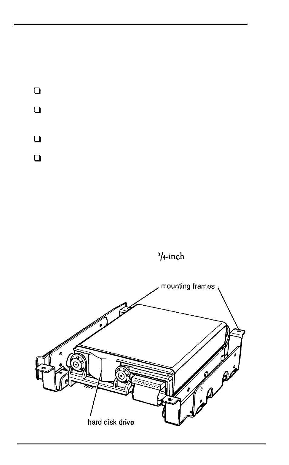 Installing a hard disk in the vertical position, Removing the mounting frames from the drive | Epson 3865X Plus User Manual | Page 199 / 337