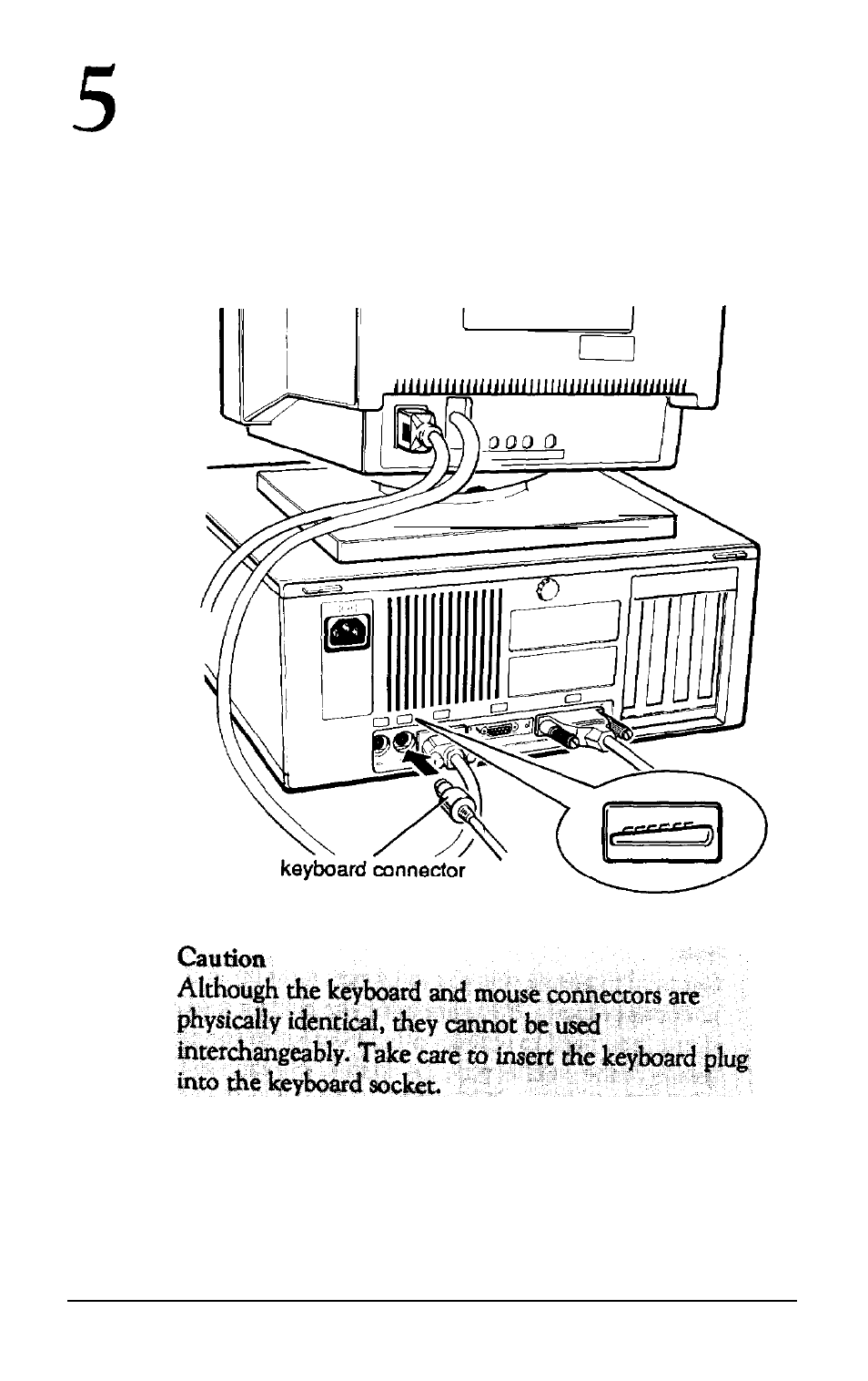 Connecting the keyboard | Epson 3865X Plus User Manual | Page 29 / 337