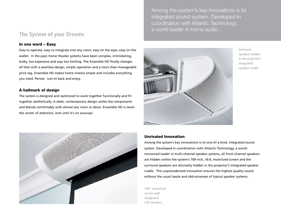 The system of your dreams | Epson Ensemble HD 1080p User Manual | Page 6 / 20