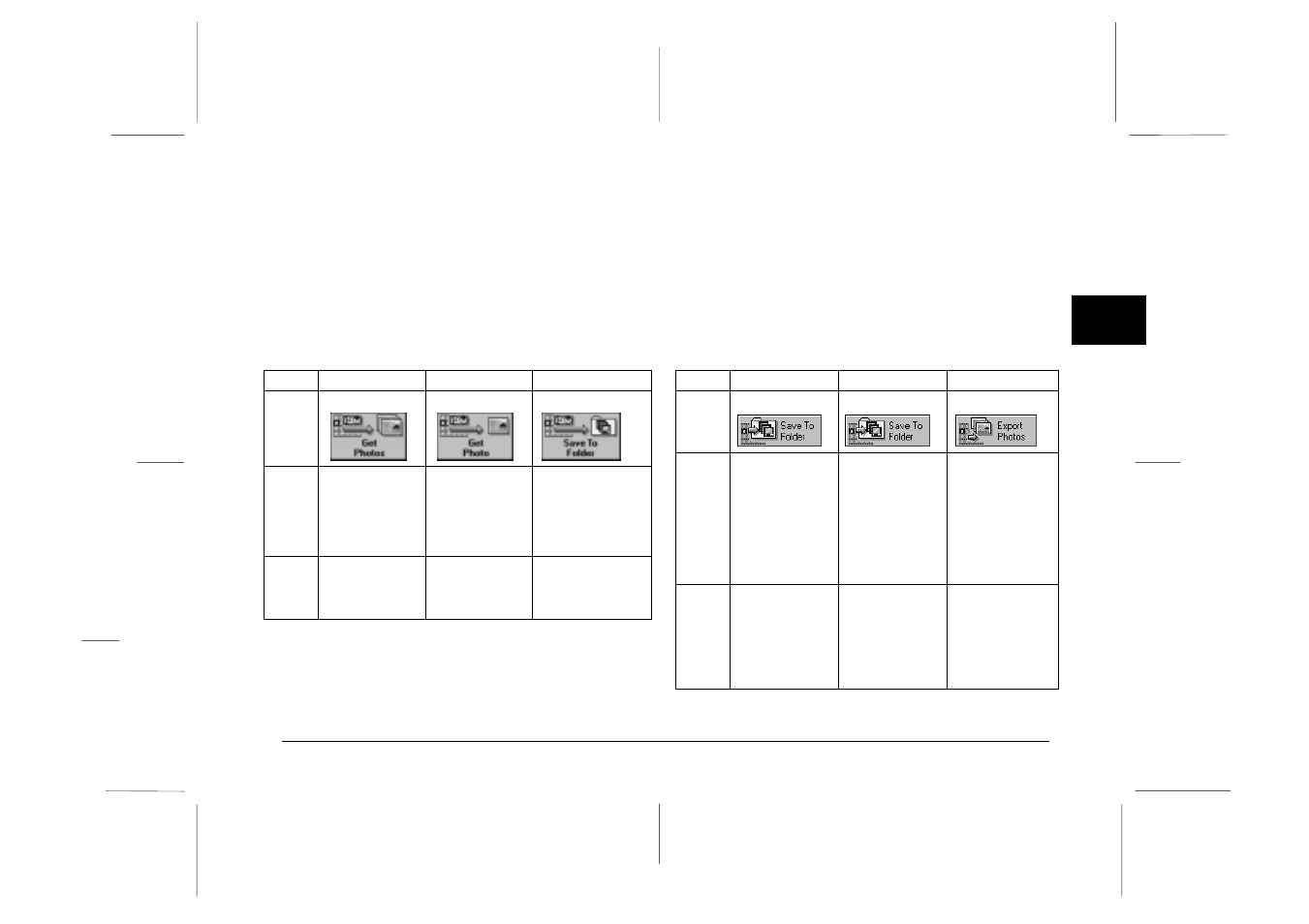 Epson photo!2 rev.c, Transferring photos, Saving photos to a folder | Epson PC3000Z User Manual | Page 22 / 57