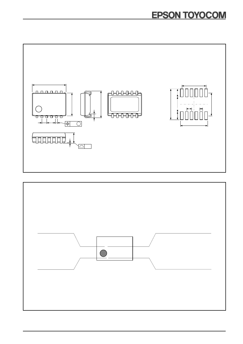 E8564, A123b, Rx − 8564 lc | External dimensions / marking layout | Epson RX-8564LC User Manual | Page 6 / 39