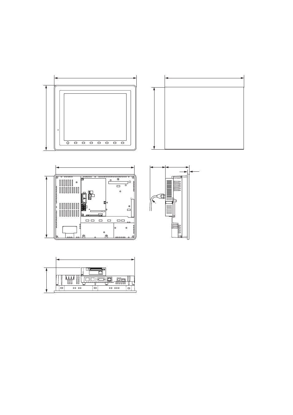 2 dimensions and panel cut-out, Unit: mm) | Epson FEH300b User Manual | Page 22 / 46