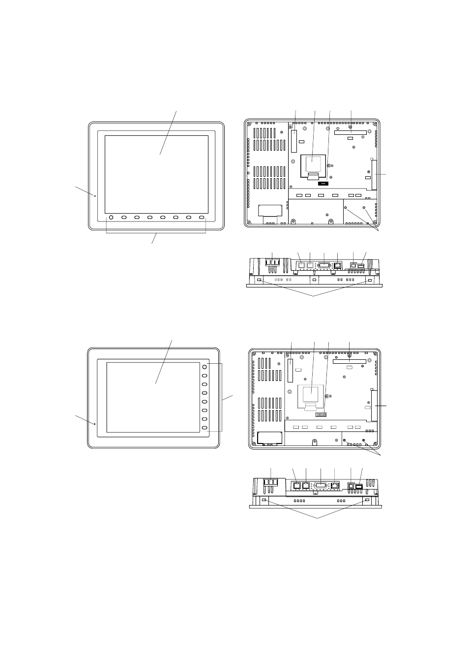 3 names and functions, 3-1 display unit, 1) np5m0101-5h4 | 2) np5m0101-4h4 | Epson FEH300b User Manual | Page 25 / 46
