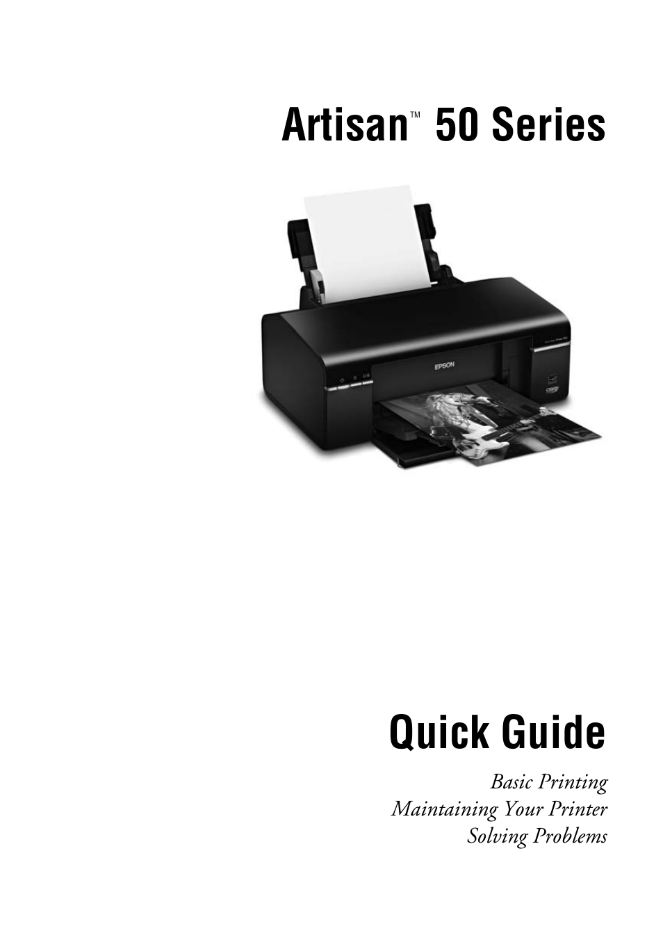 Epson Artisan 50 Series User Manual | 36 pages
