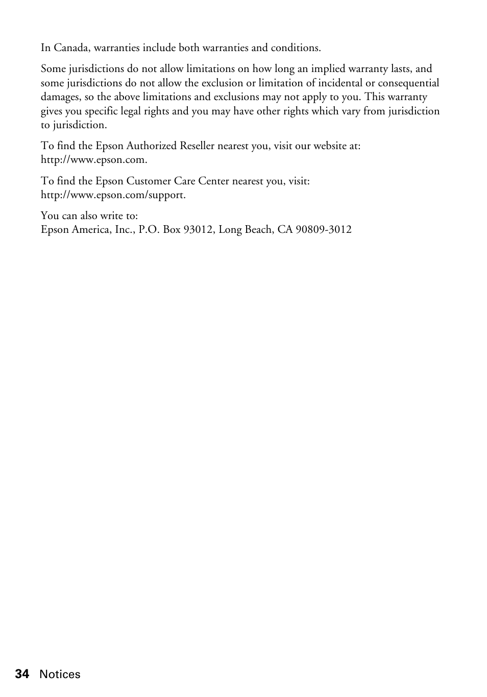 Epson Artisan 50 Series User Manual | Page 34 / 36