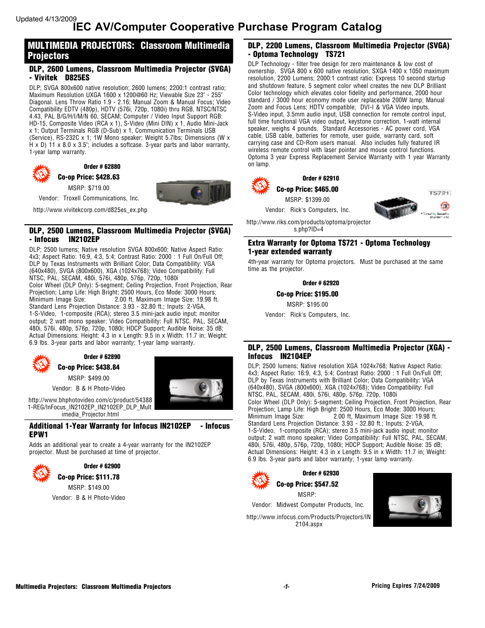 Epson 2200 Lumens User Manual | 10 pages