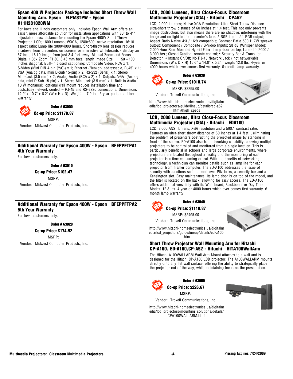 Epson 2200 Lumens User Manual | Page 3 / 10