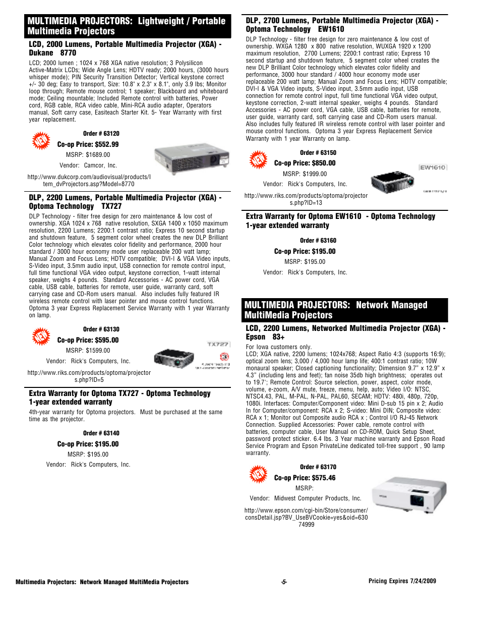Epson 2200 Lumens User Manual | Page 5 / 10