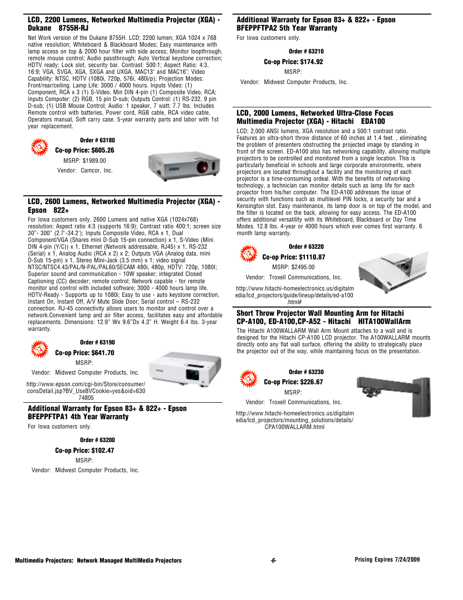 Epson 2200 Lumens User Manual | Page 6 / 10