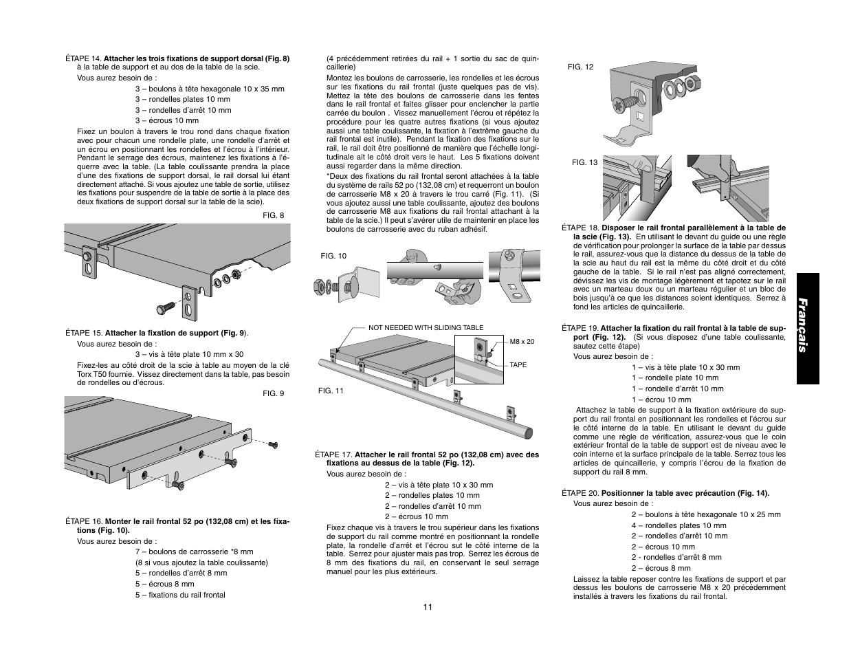 Français | Epson DW7464 User Manual | Page 15 / 24