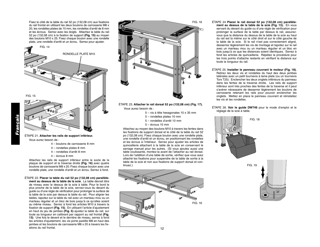 Français | Epson DW7464 User Manual | Page 16 / 24