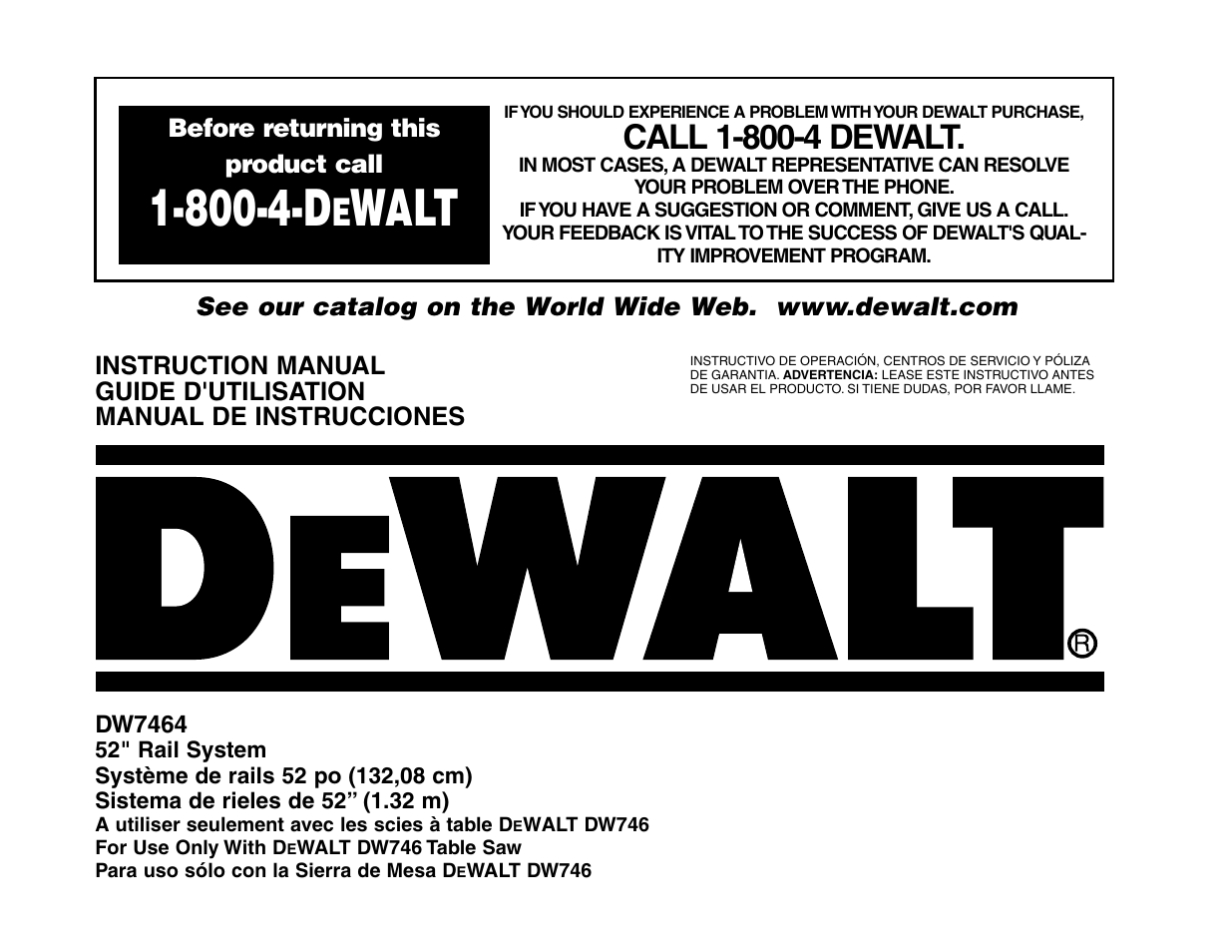 800-4-d, Walt | Epson DW7464 User Manual | Page 3 / 24