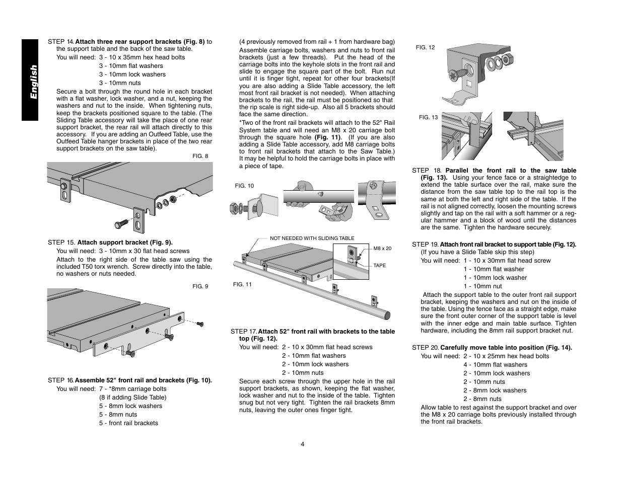 English | Epson DW7464 User Manual | Page 8 / 24