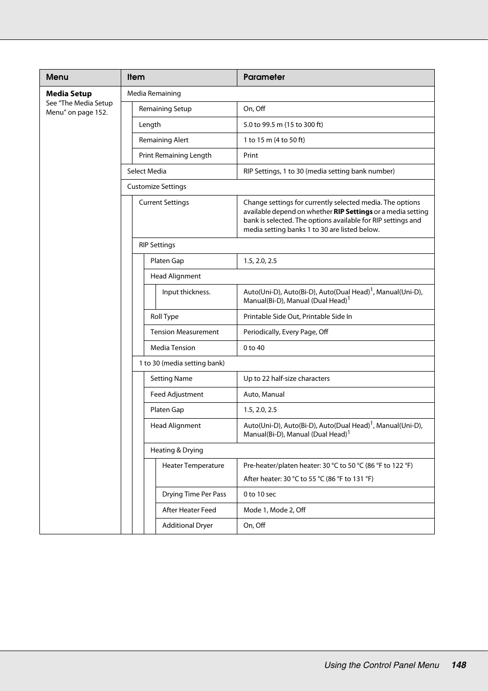 Epson S70670 User Manual | Page 148 / 193