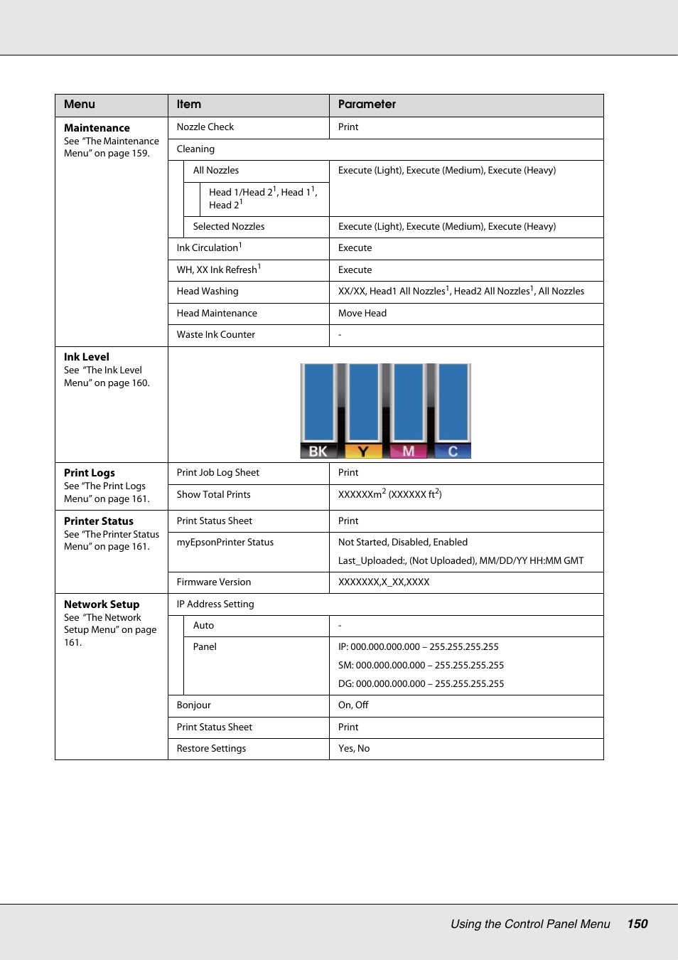 Epson S70670 User Manual | Page 150 / 193