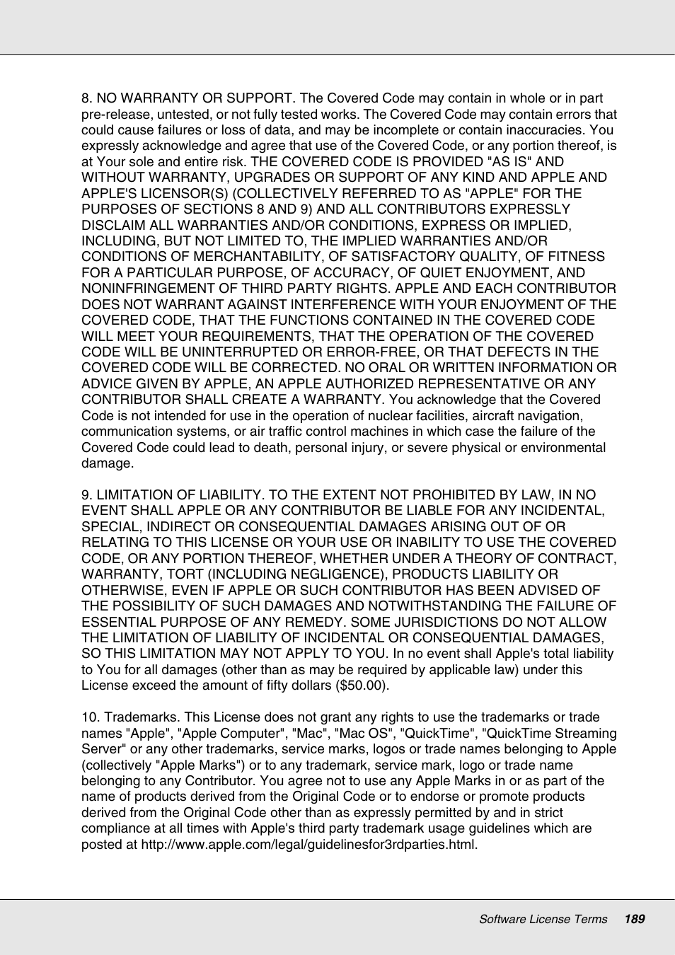 Epson S70670 User Manual | Page 189 / 193